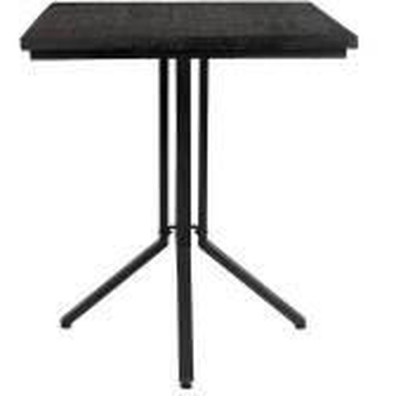 MATHI DESIGN MAZE - Table comptoir plateau bois noir L75 Noir 0.000000