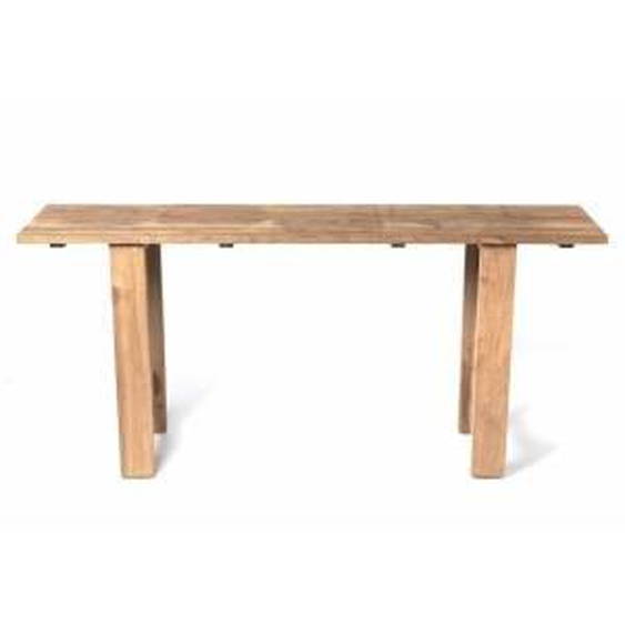 MATHI DESIGN WOODY - Table haute teck recyclé L140 Marron clair 0.000000