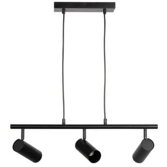 Suspension VERSO en métal Noir, compatible culot GU10, 7W