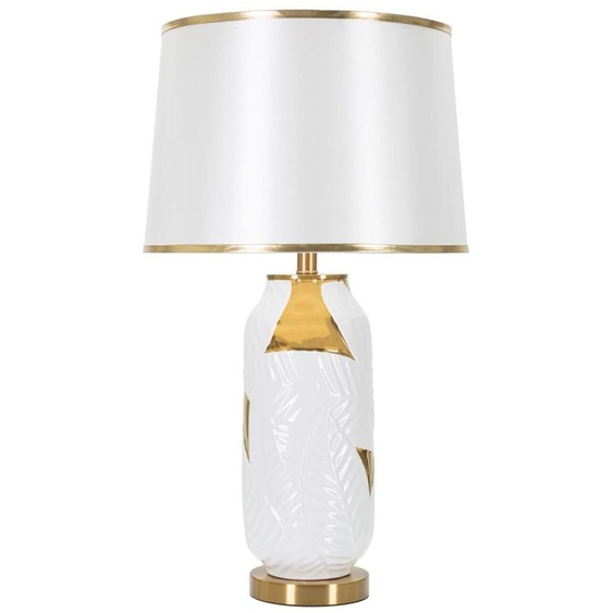 Mauro Ferretti lampe de table en céramique E27 Ø 40x70 cm blanc doré