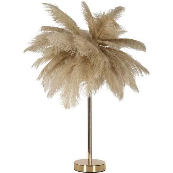 Mauro Ferretti lampe de table palmier 2 lumières E14 Ø 55x60 cm camel gold