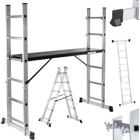 MAXCRAFT Plateforme de travail mobile en aluminium / Echafaudage multifonctionnel