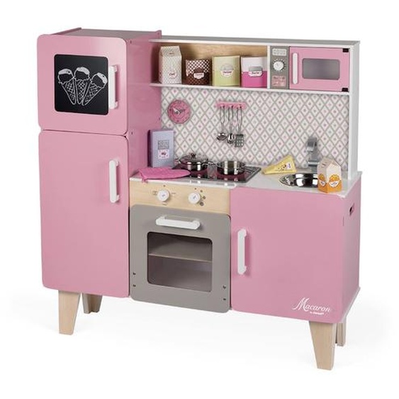 Maxi Cuisine En Bois Macaron Rose