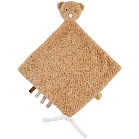 Maxi Doudou Attache Sucette Teddy Marron, Beige