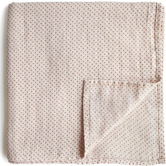 Maxi Lange En Coton Bio Ecru, Rouge