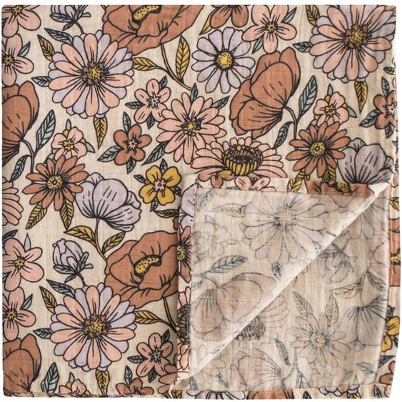 Maxi Lange En Coton Bio Rose, Bleu, Jaune