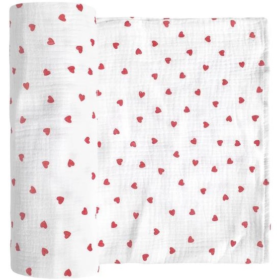 Maxi Lange En Gaze De Coton Lovio Rouge