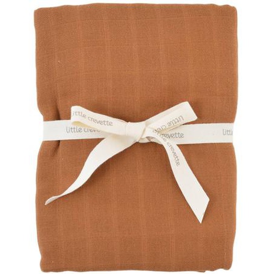 Maxi Lange Gaze De Coton Bio Arc-en-ciel Caramel