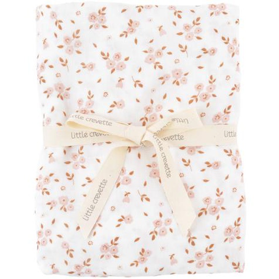 Maxi Lange Gaze De Coton Bio Fleurs Roses