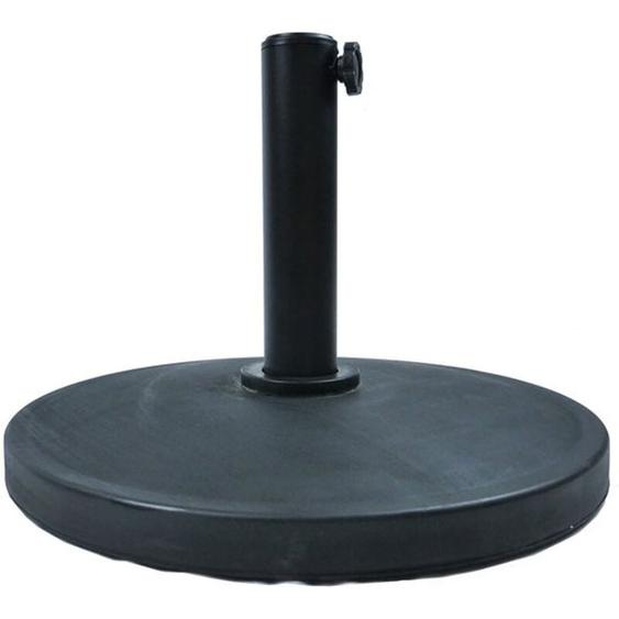 MaxxGarden Pied de Parasol – Pied de Parasol pour Balcon – Base en Béton Solide – Poids de 12 kg – Couleur Noire – Design Compact et Élégant – Idéal