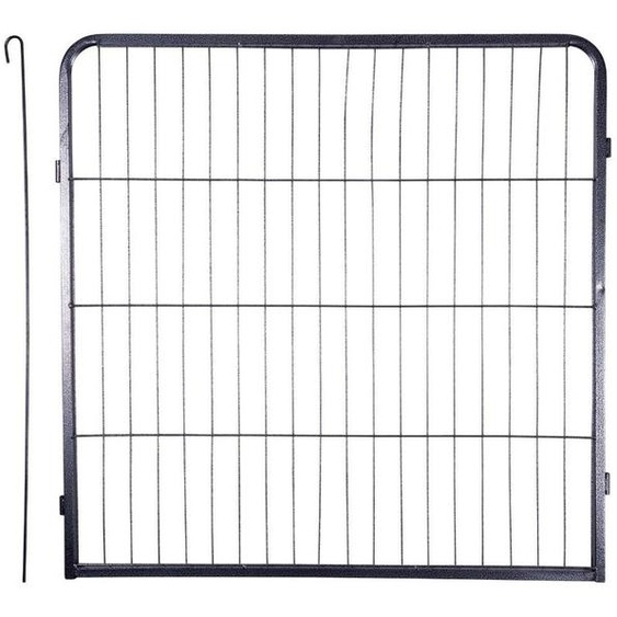 maxxpro parc pour chiens et chats parc pour chiots 210 x 80 cm - barrière pour chiens pliable appartement - parc pour chiens - barrière pour chiens installable en différentes formes - métal - noir