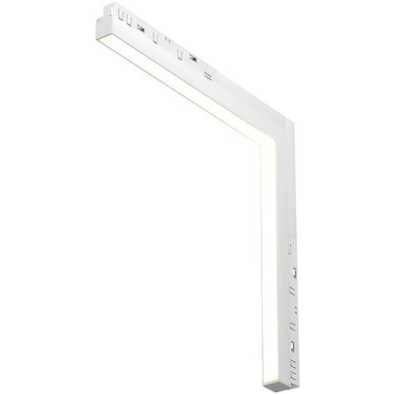 Maytoni Luminaire à champ long pour système de rail magnétique Exility Basis Angle LED incl. blanc en aluminium Dimmable 24W pour cuisine, chambre à coucher, salon, salle à manger, lobby