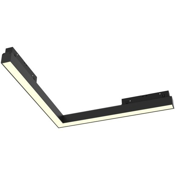 Maytoni Luminaire à long champ pour système de rail magnétique Exility Basis LED incl. noir en aluminium 24W pour cuisine, chambre à coucher, salon, salle à manger, lobby