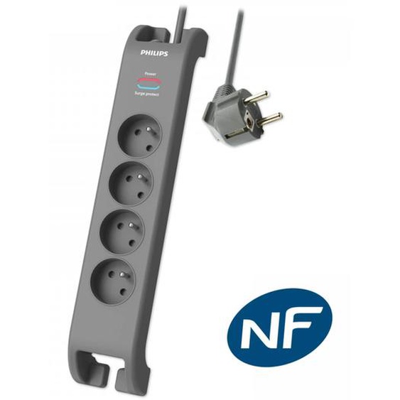 MCL SPN3140A/19, 2 m, Intérieure, Gris, 4 sortie(s) CA, 230 V, 50 Hz