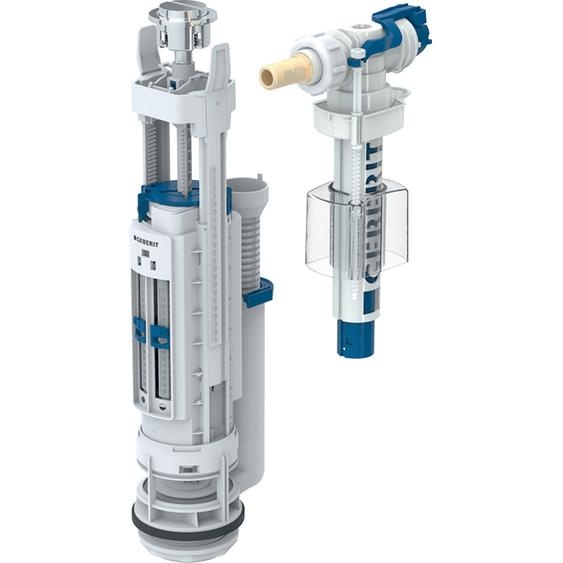 Mécanisme de chasse complet 3/6 l double touche alimentation deau latérale type 290-380 GEBERIT 283.307.21.2