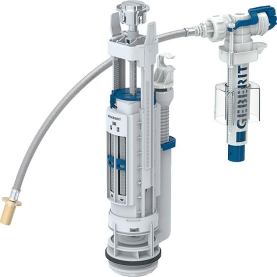 Mécanisme de chasse complet 3/6 l double touche alimentation deau universelle type 290-380 GEBERIT 283.304.21.2