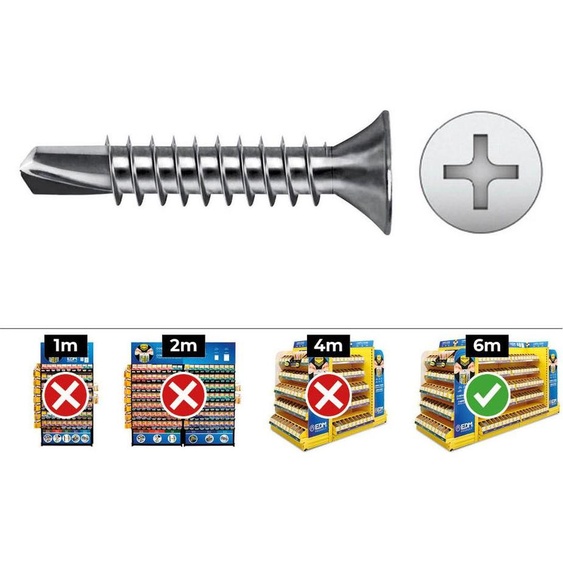 Mèche Frais. Philips Din 7504p 5,5x38 Zinc Plat. Boîte 250 Uni. Celo