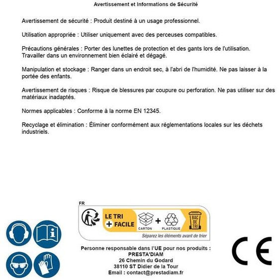 Mèche SDS D.22 mm L.1000 mm - Acier - Norme SDS - Perçage Précis et Efficace - D-Work