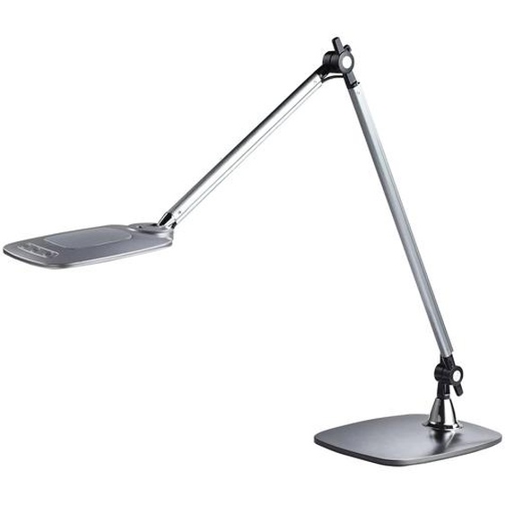Meet Lampe de bureau Jim - Led intégrée - Bras articulé - Tête orientable - Argent