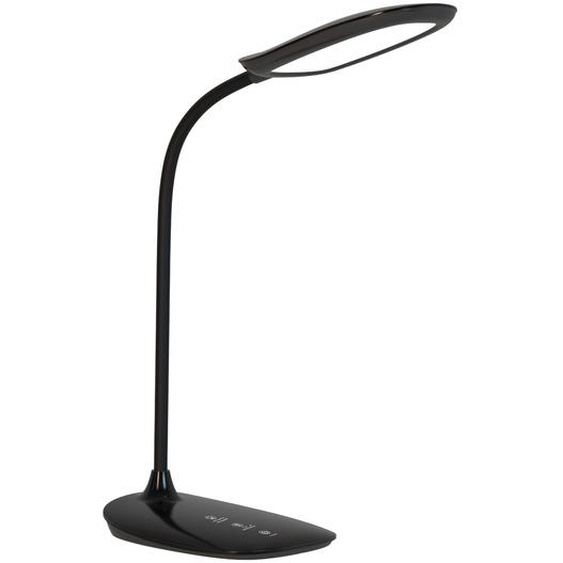 Meet Lampe de bureau Leon - Led intégrée - Bras flexible - Tête orientable - Noir