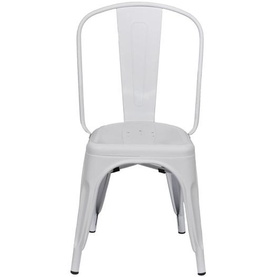 Meet Paperflow Chaise dextérieur Urban en acier - Blanc - Lot de 2