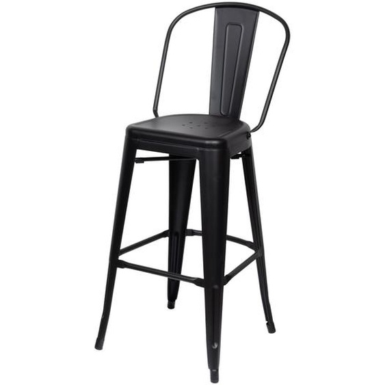 Meet Paperflow Tabouret haut dextérieur Urban en acier - Noir - Lot de 2