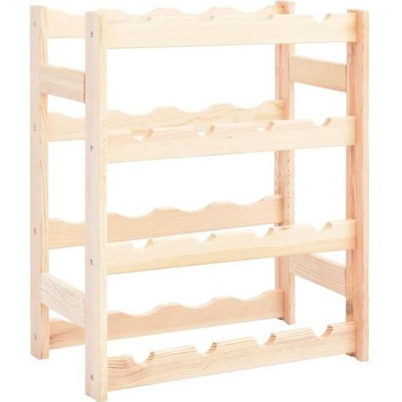 Meilleures Offres - - Casier à bouteille Meuble Range Bouteille - Etagère de rangement pour 16 bouteilles Pinède |48581