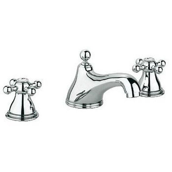 Mélangeur de lavabo monotrou SINFONIA chromé avec bec fixe GROHE 21012000