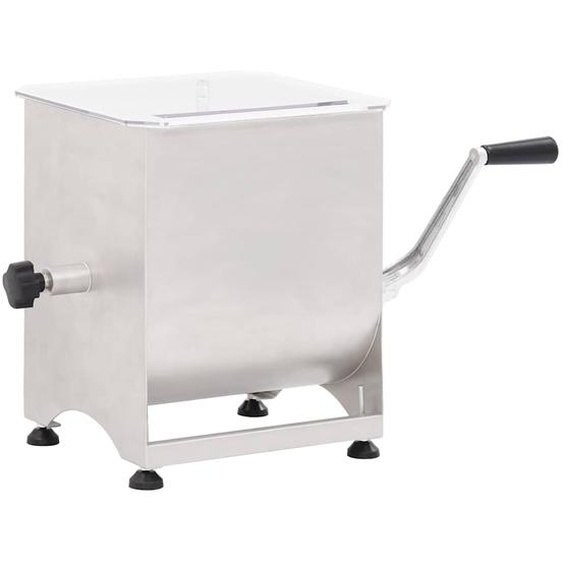 Mélangeur de viande avec boîte de vitesse Argenté Inox