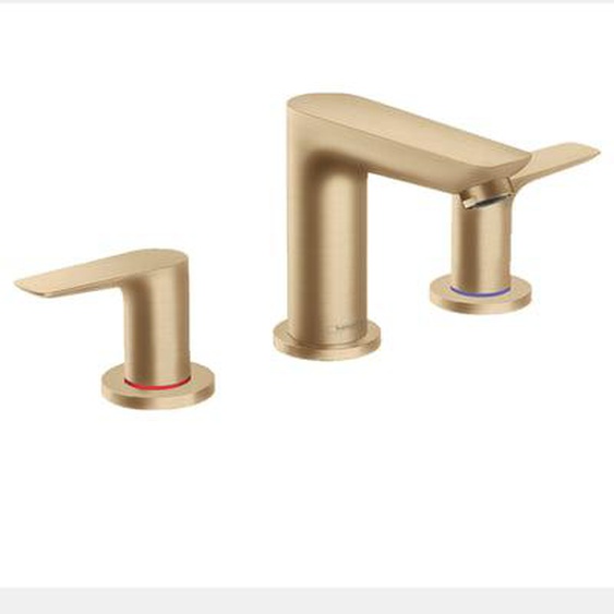 Mélangeur lavabo Talis E 150, 3 trous, avec tirette et vidage bronze brossé