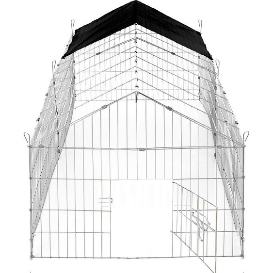 Melko Clapier pour lapins Enclos extérieur Protection solaire Parc pour animaux Cage à lapins