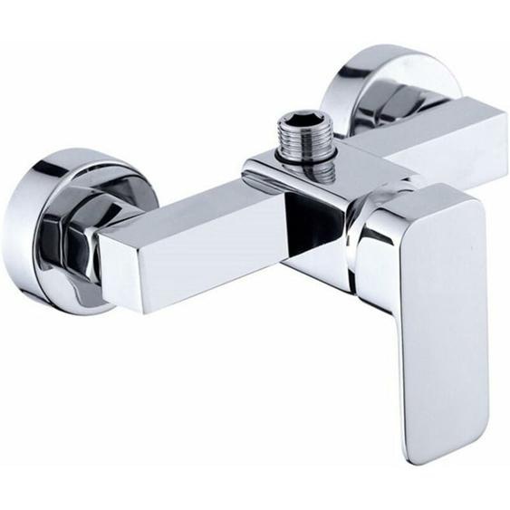 Memkey - Robinet de douche mural moderne chromé avec mitigeur de douche pour eau froide et chaude