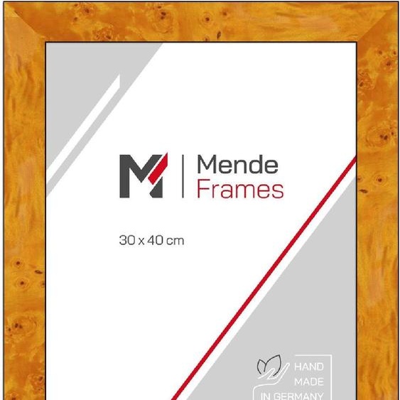 MendeFrames : Cadre en bois H14E, décor racines, finition claire, dimensions 30x90 cm