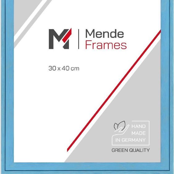 MendeFrames Cadre Photo Bois H120 Bleu Clair 15x20 cm Musée