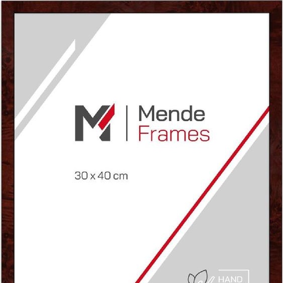 MendeFrames cadre photo en bois H14B décor racine sombre 30x45 cm verre synthétique