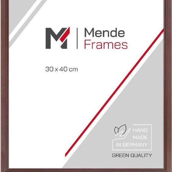 MendeFrames H007 Cadre en bois Verre de musée 25x38 cm Noyer