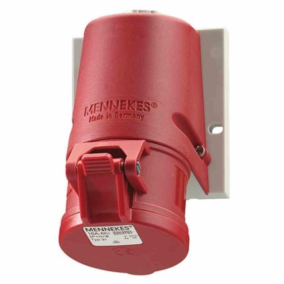 MENNEKES Elektrotechnik GmbH & Co. KG Wanddose TwinCONTACT 16A 4p 6h 400V IP44 1343 (1343)