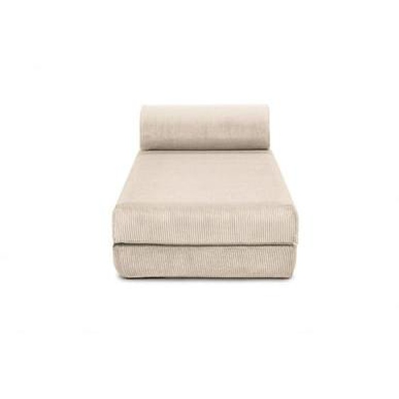 Méridienne convertible velours côtelé taupe
