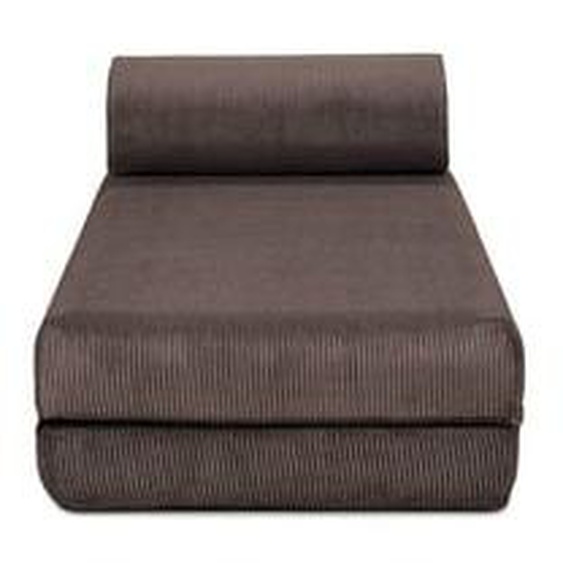 Méridienne convertible velours côtelé taupe