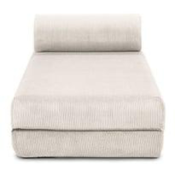 Méridienne convertible velours côtelé taupe