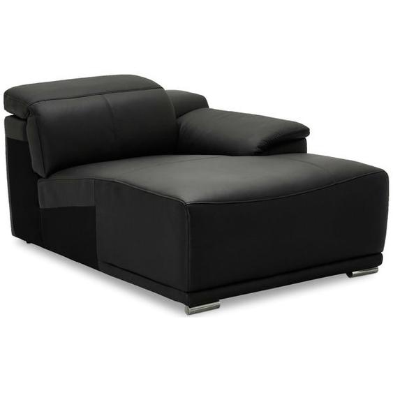 Méridienne Droit Alexa Noir