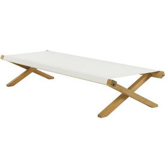 Méridienne pliable Elit beige bois naturel / Lit de jour - Ethimo