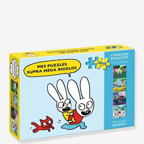 Mes puzzles supra méga rigolos multicolore