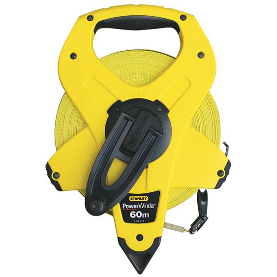 Mesure longue 60mx12,7mm ruban fibre de verre PowerWinder - STANLEY - 2-34-775