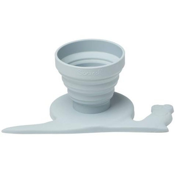 Mesureur Deau Escargot À Ventouse Pliable– Jouet D’eau Éducatif En Silicone - Bleu Pastel Bleu Pastel