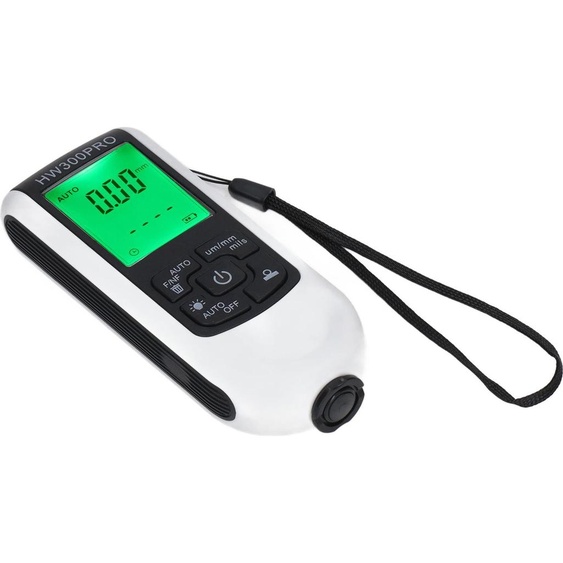 Mesureur dépaisseur de revêtement numérique ABS avec câble portable, fonction darrêt automatique, mesureur de revêtement de couleur pour le blanc en extérieur
