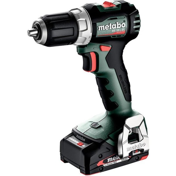 Metabo BS 18 L BL 613155500 Perceuse-visseuse sans fil 18 V 2 Ah Li-Ion incl. 2e batterie sans balais