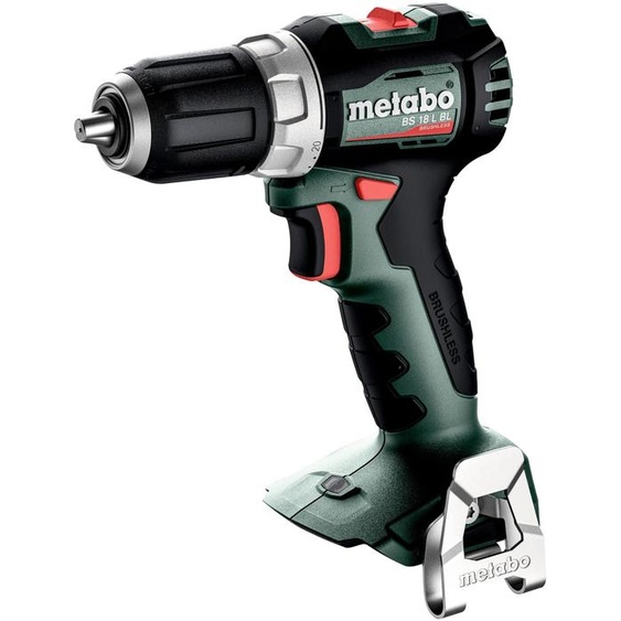 Metabo BS 18 L BL, Perceuse avec poignée pistolet, serrage rapide, sans balais, noir, vert, rouge, argent, 1,3 cm, 1700 tr/min