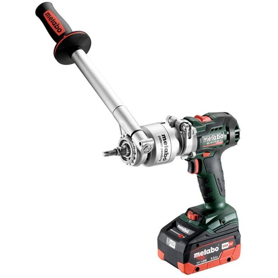 Metabo BS 18 LTX BL Q I Perceuse-visseuse sans fil 18 V 130 Nm Brushless ( 602359770 ) + 2x batterie 5,5 Ah + chargeur + dispositif dynamométrique PowerX3 + metaBOX
