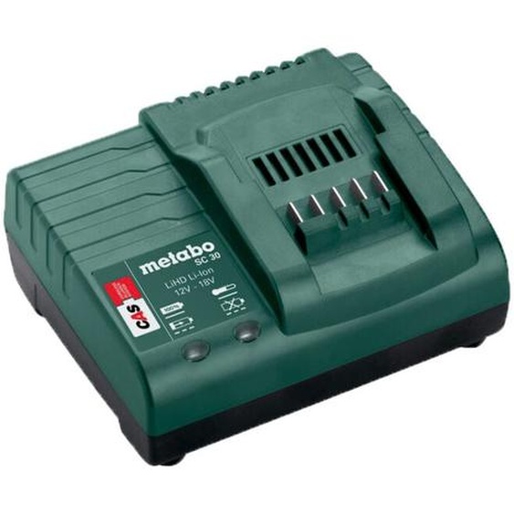 Metabo - Chargeur SC30 pour batteries 12V 14,4V et 18V li-ion